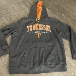 Tennessee Volunteers Hoodie Mens XXL 2XL Gray NCAA Football Sweatshirt Athletic